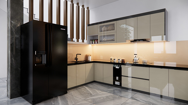 Thiết kế tủ bếp tại Cửa L&ograve;