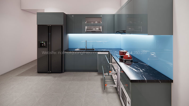 Thiết kế, sản xuất v&agrave; lắp đặt tủ bếp tại Nghệ An