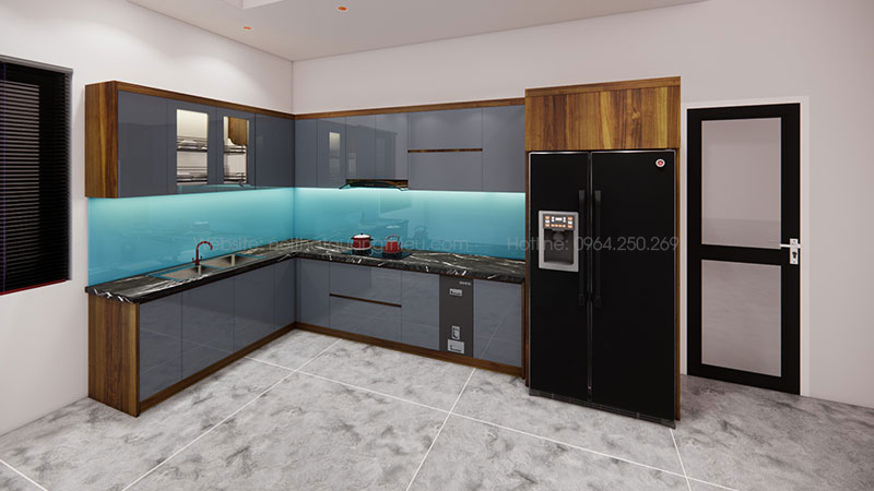 Thiết kế, sản xuất v&agrave; lắp đặt tủ bếp tại Nghệ An