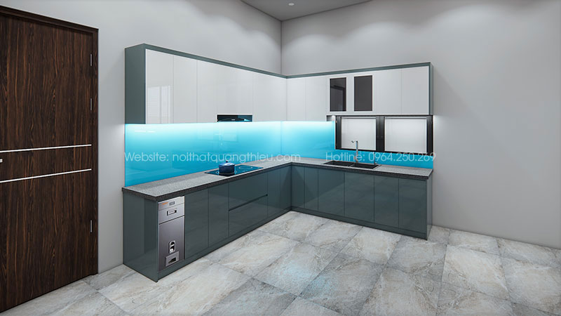 Thiết kế, sản xuất v&agrave; lắp đặt tủ bếp tại Nghệ An