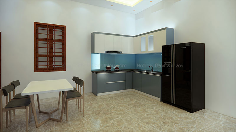 Thiết kế, sản xuất v&agrave; lắp đặt tủ bếp tại Nghệ An