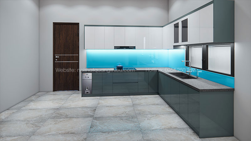 Thiết kế, sản xuất v&agrave; lắp đặt tủ bếp tại Nghệ An