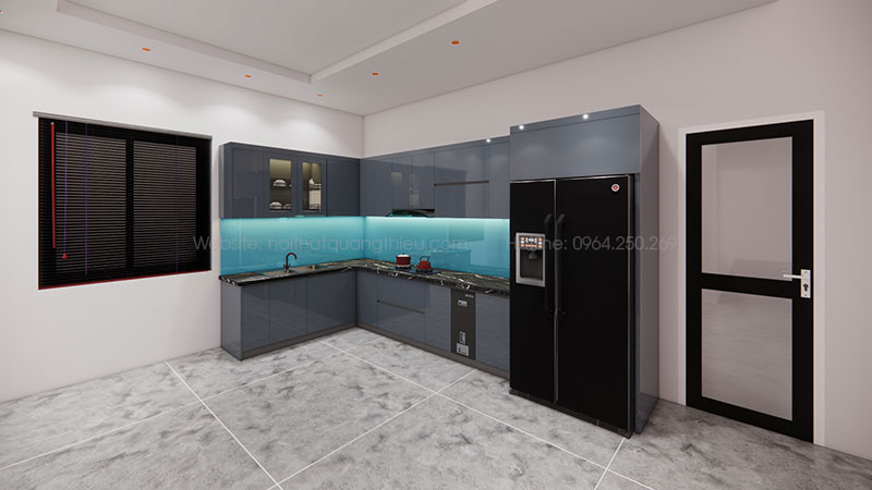 Thiết kế, sản xuất v&agrave; lắp đặt tủ bếp tại Nghệ An