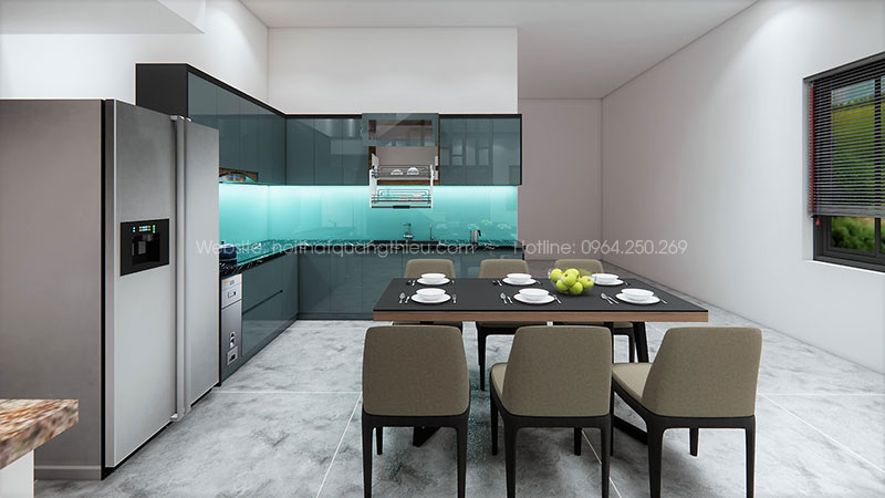 Thiết kế, sản xuất v&agrave; lắp đặt tủ bếp tại Nghệ An