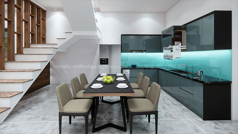 Thiết kế, sản xuất v&agrave; lắp đặt tủ bếp tại Nghệ An