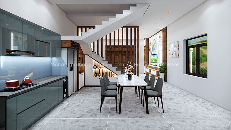 Thiết kế, sản xuất v&agrave; lắp đặt tủ bếp tại Nghệ An