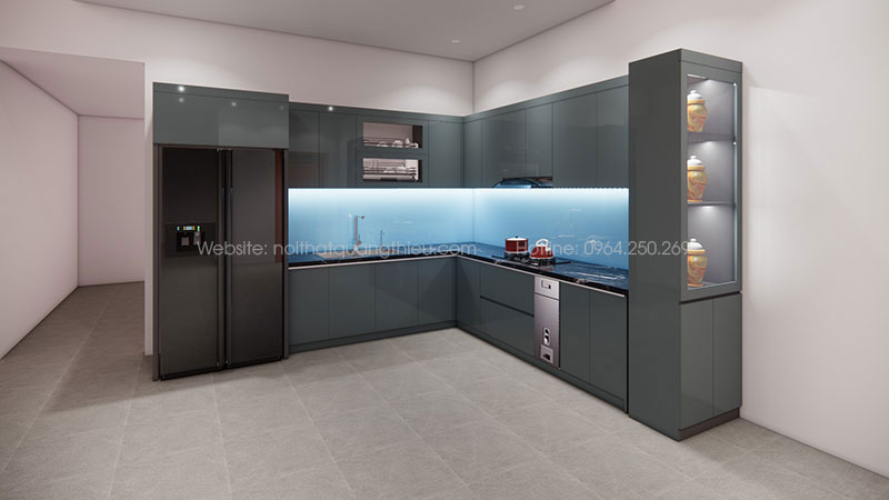 Thiết kế, sản xuất v&agrave; lắp đặt tủ bếp tại Nghệ An