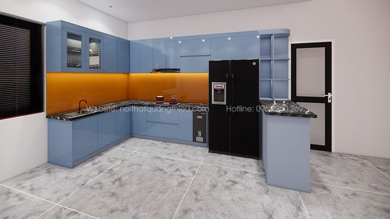 Thiết kế, sản xuất v&agrave; lắp đặt tủ bếp tại Nghệ An