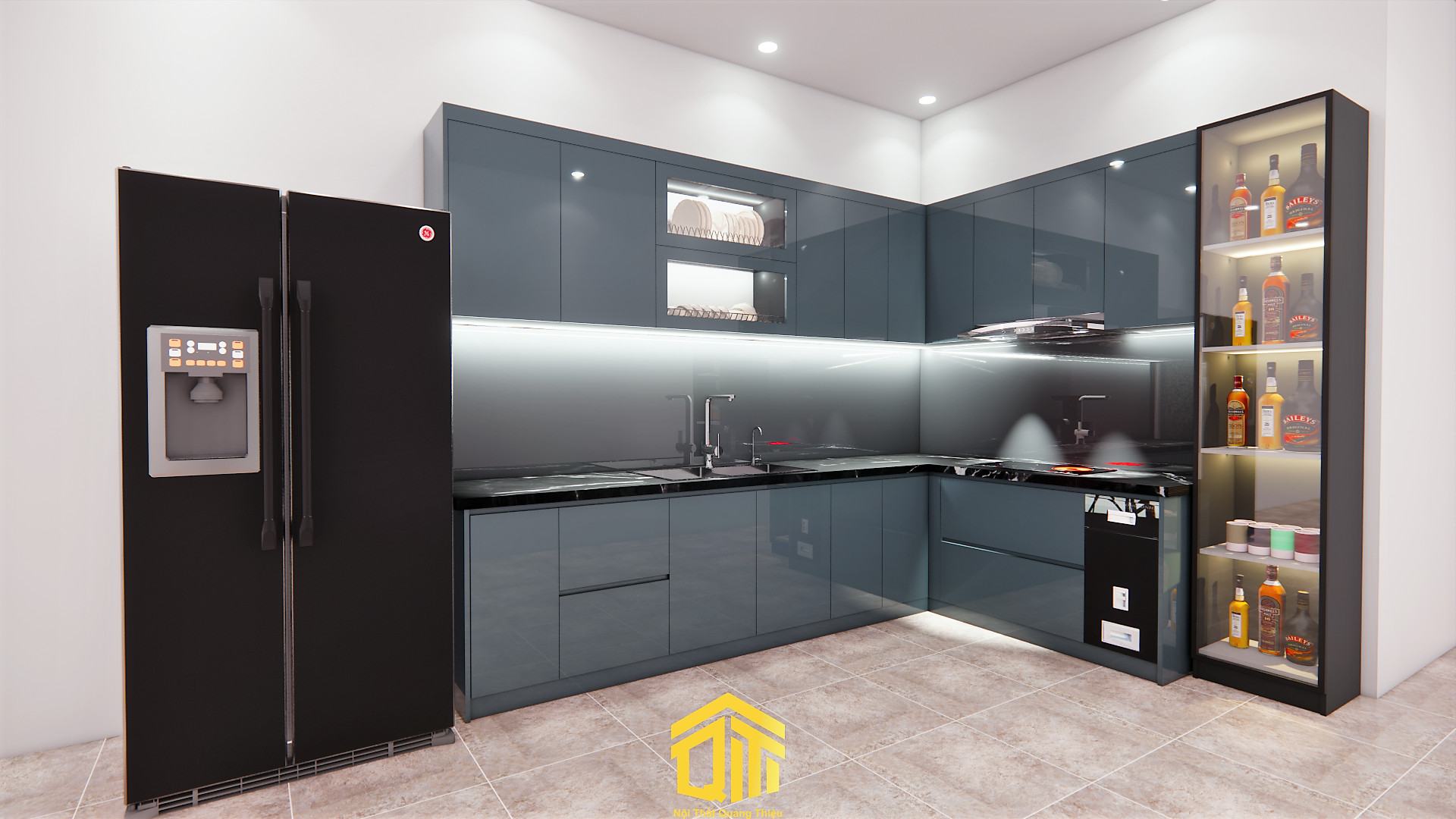 Tủ Bếp Acrylic tại nghệ an